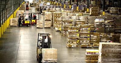 stock in a warehouse