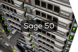 'sage 50' in front of server database